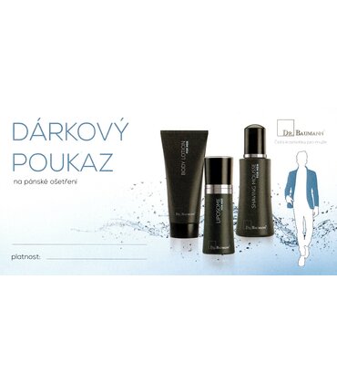 DARČEKOVÝ POUKAZ DR. BAUMANN na pánske ošetrenie + obálky DARČEKOVÝ POUKAZ DR. BAUMANN na pánske ošetrenie + obálky